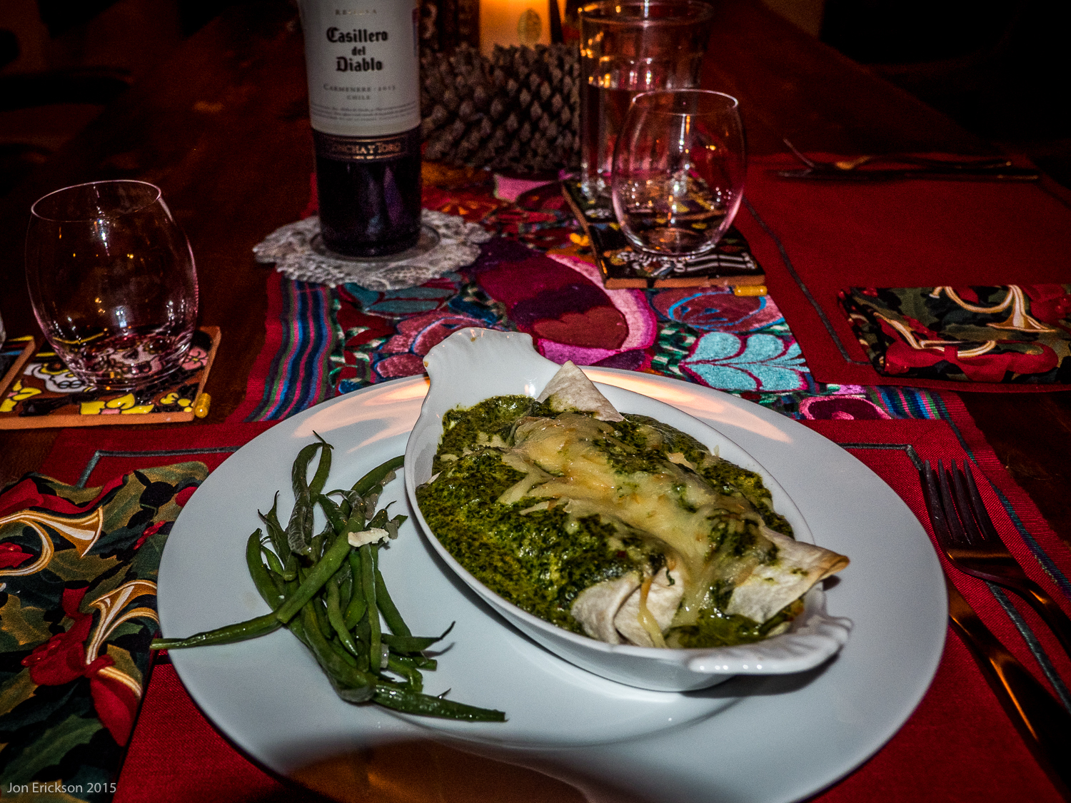 Cheese Enchiladas with Green Sauce | Searching4Zen