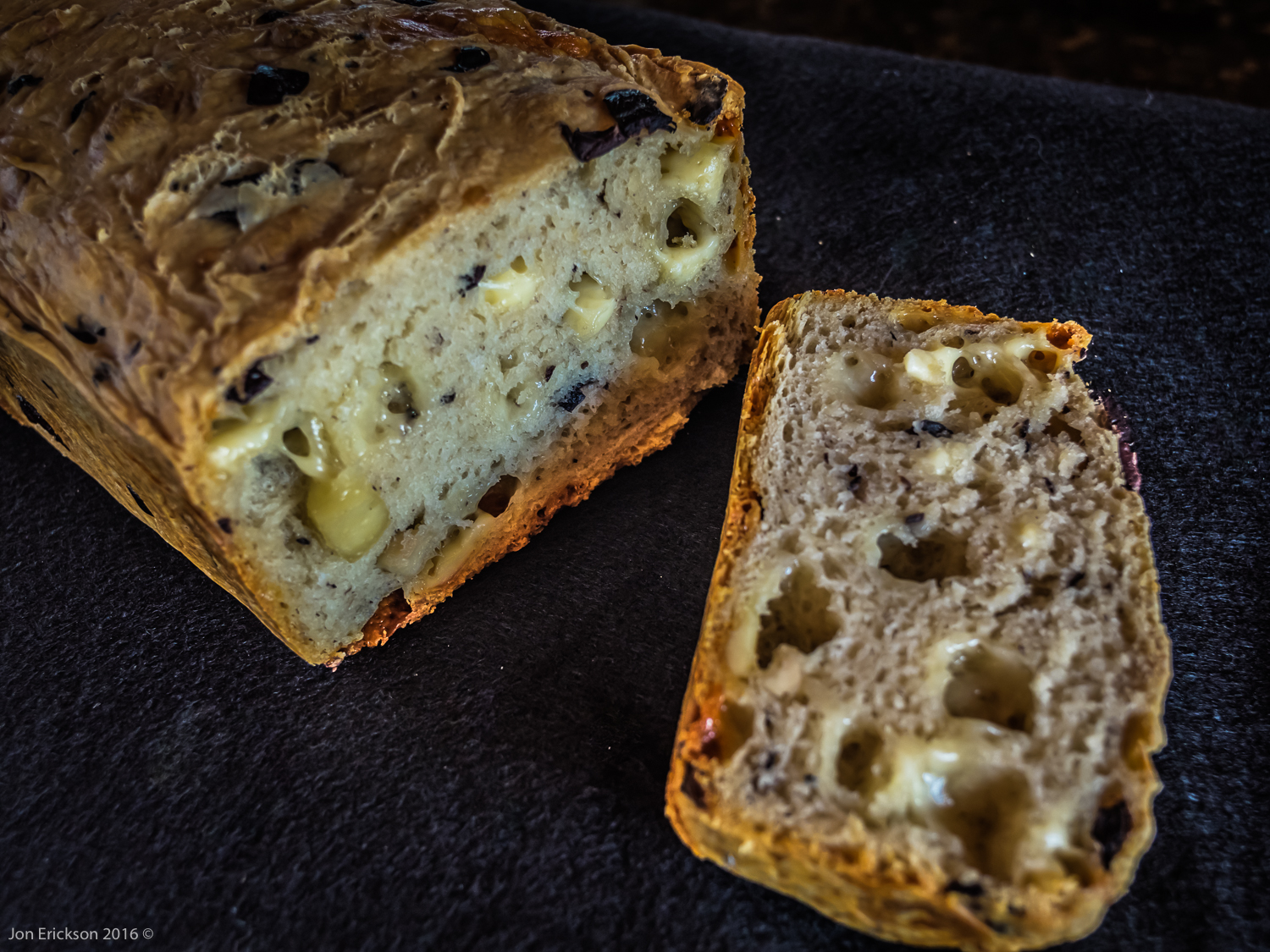 Three Cheese Bread with Kalamata Olives | Searching4Zen