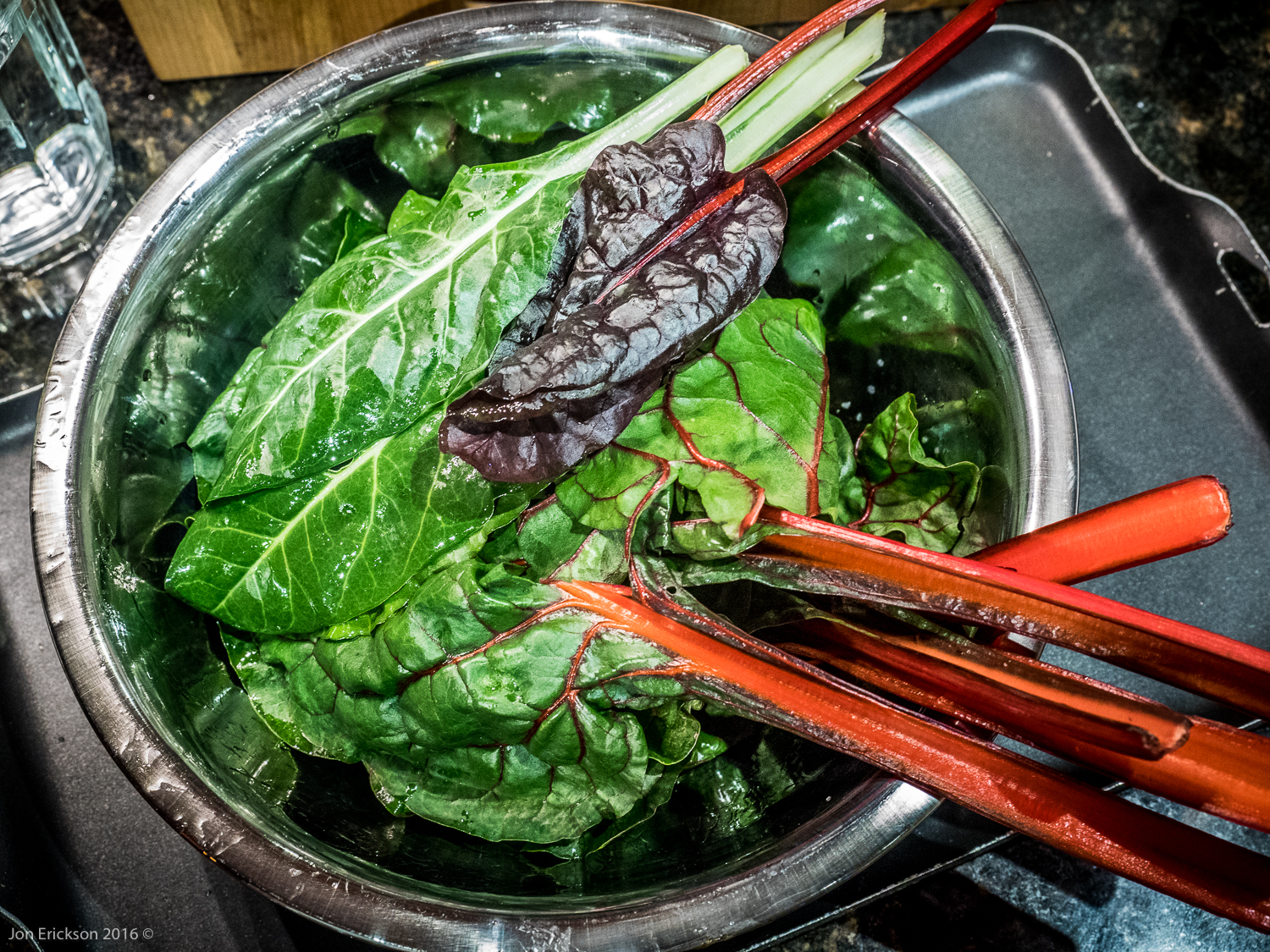 Charred Greens With Green Grapes And Celery | Searching4Zen