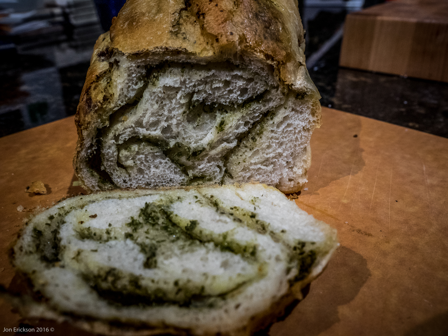 Pesto Swirl Bread | Searching4Zen