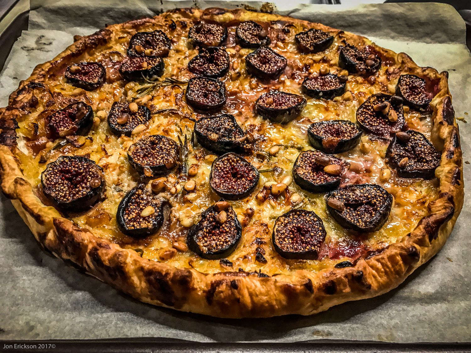Fig Tart With Caramelized Onions, Rosemary and Roquefort | Searching4Zen