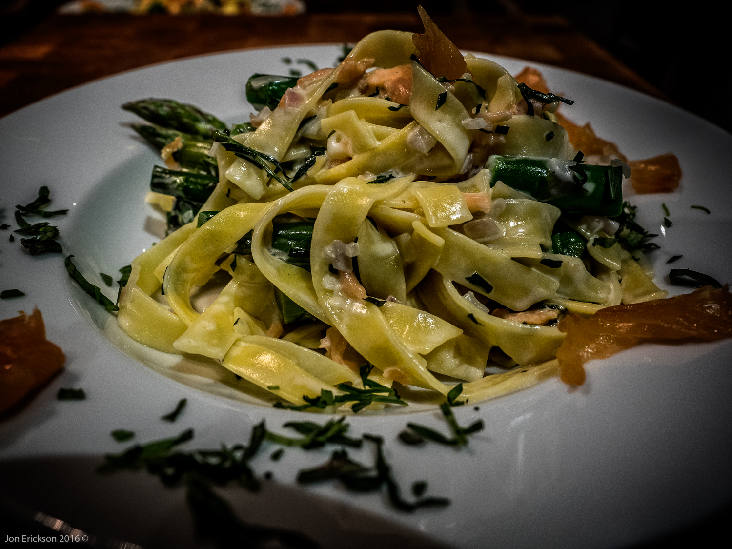 Fettuccine With Asparagus And Smoked Salmon Searching4Zen