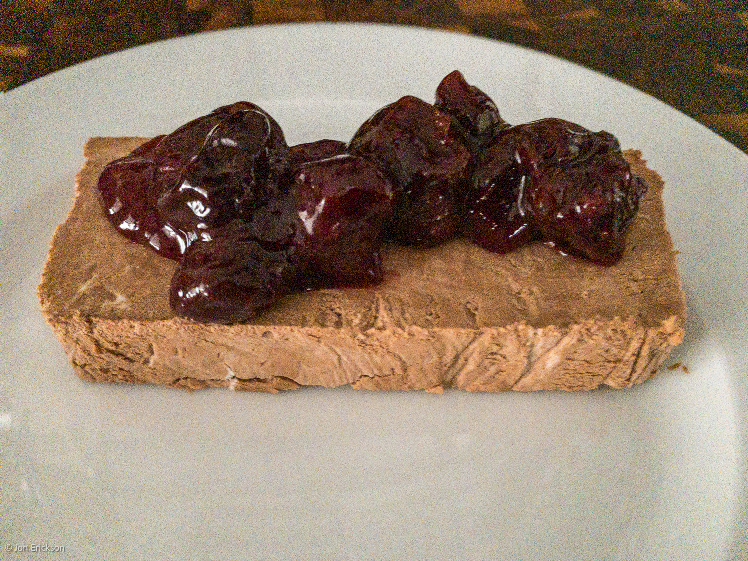 Chocolate Semifreddo With Cherry Sauce | Searching4Zen