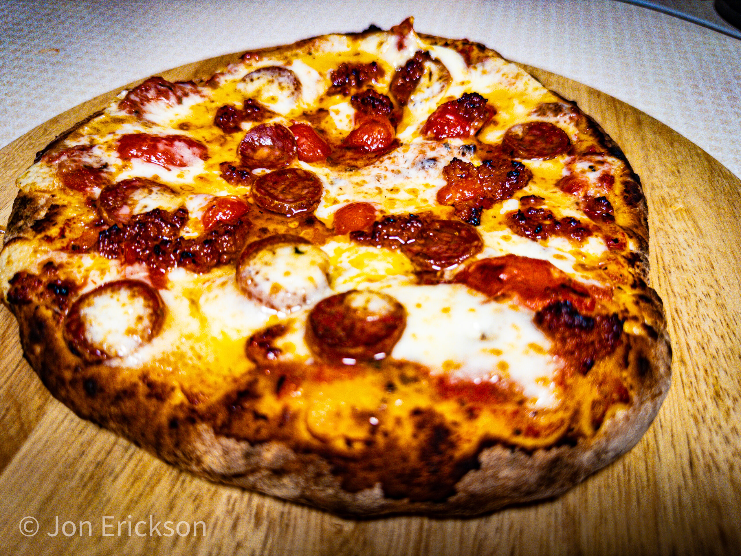 Pepperoni Bar Pizza with Hot Honey | Searching4Zen